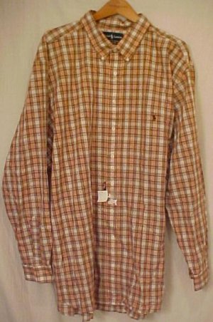 Plaid Ralph Lauren Button Down Shirt Long Sleeve 3X 3XB 3XL Big Tall Mens Clothing 921011 4