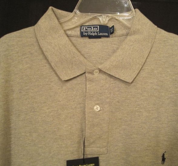 Gray Polo Ralph Lauren Golf Polo Shirt Size 3LT 3XLT 3XT Big Tall Mens Clothing 922491