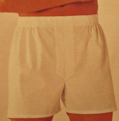 New 2 pack White Cotton Full Cut Boxers Size 52 Big Tall Men's Clothing 922811 2