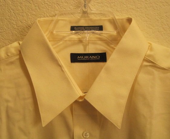 New Murano Button Down Shirt 19 - 36 Tall Men Clothing 922861
