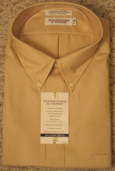 New Golden Button Down Shirt 19 - 34 BIG Men Clothing 922911