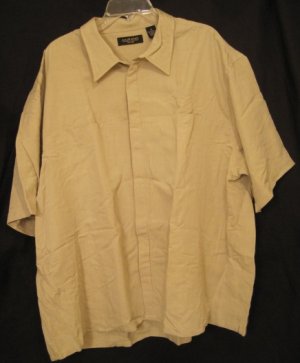 New Short Sleeve Button Front Shirt 3XL 3X 3XB Big Tall Mens Clothing 924781