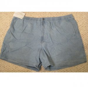 New Chambray Shorts Size 4X 4XB 48 Draw String Waist Big Tall Mens Clothing 927501 2