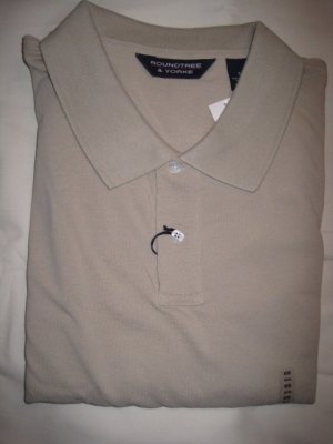 Tan Polo Golf Shirt S/S Pocket Size 5X Big Mens Clothing 925421