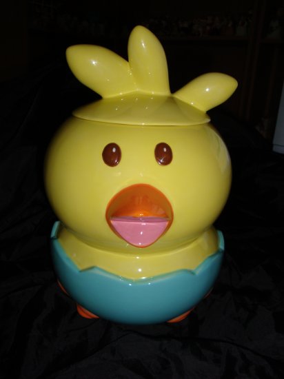 Baby Chick Hatching From Egg Cookie Jar