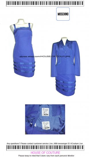 MOSCHINO CHEAP AND CHIC COUTURE DRESS SUIT Sz 4