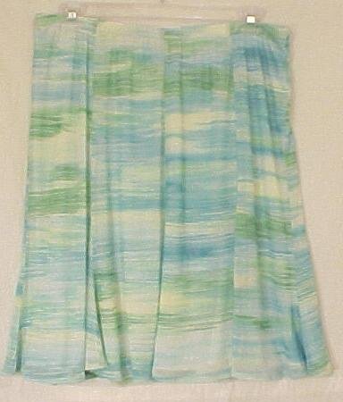 New Emme Sheer Flaired Skirt Size 3 22 24 Plus Size Women's Clothing 490091
