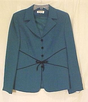 New $140 KASPER 2 pc Green Holiday Formal Suit Jacket Skirt Size 8 Fashions For Her 710891