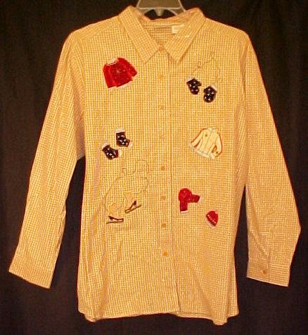 New Winter Skating Christmas Shirt Size 22W 24W Plus Size Women Clothing 400591-2