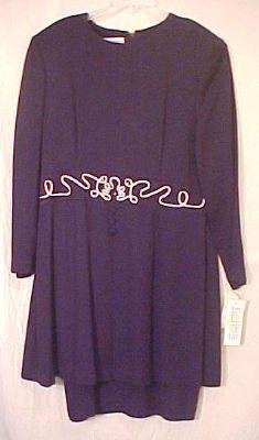 New Career Navy Blue Dress Size 16 Julian Taylor H811031