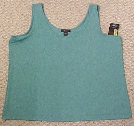 New EMME Lagoon Aquamari Tank Top Size 2 18 20 Plus Size Women's Clothing 811331-2