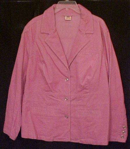 New Stretch Corduroy Blazer Jacket Size 18W 20W Plus Size Womens Clothing 811341-3