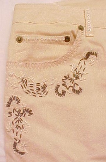 New Peter Nygard Cream Jeans Pants Size 16 Misses Clothing 200741
