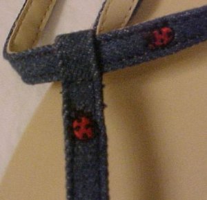 New Size XL 9.5 - 10.5 Denim Lady Bug Sandals Sandal Shoe 200641