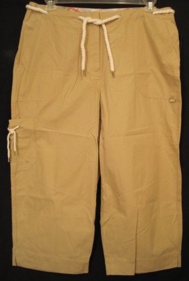 New Ralph Lauren Tan Capri Pants 18W Plus Size Women Clothing 202091