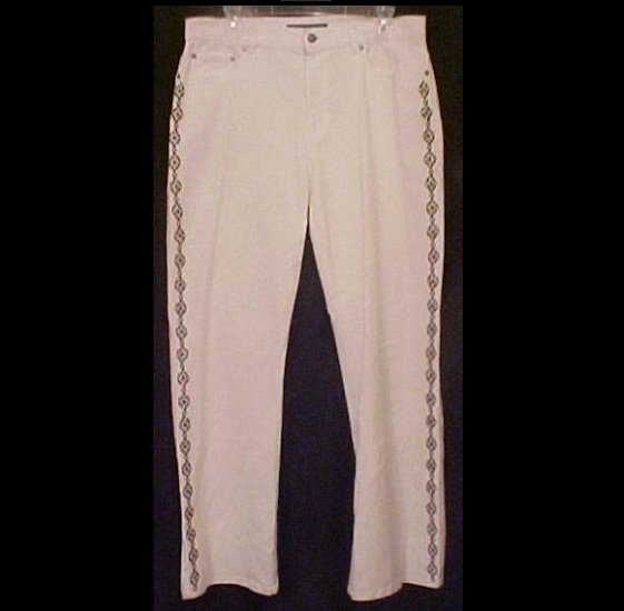 NEW Ralph Lauren Embroidered Jeans Size 6 Misses Clothing 200921