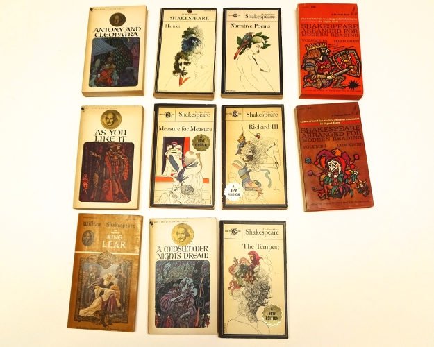 Lot Of Shakespeare Vintage Paperbacks, 5 Signet Classics