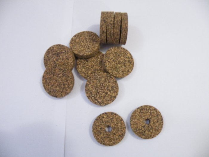 RUBBERIZED CORK RINGS 11/2"X1/4" BLACK