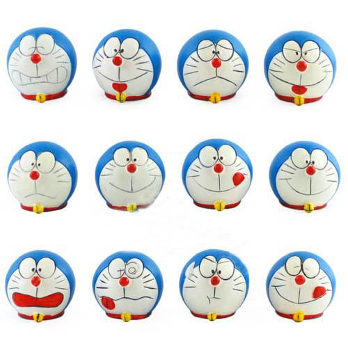 Different Expression Doraemon Faces (Set of 12)