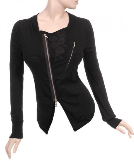 Alternative Zipper Assymetrical Punk Mod Jacket