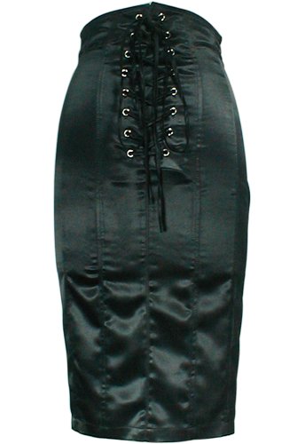 Elegant High-Waist Lace-Up Corset Pencil Skirt