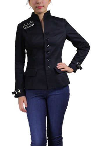 Black Buckle Accent Jacket