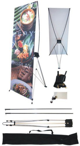 Economy X Banner Stand for 24" x 63" banner