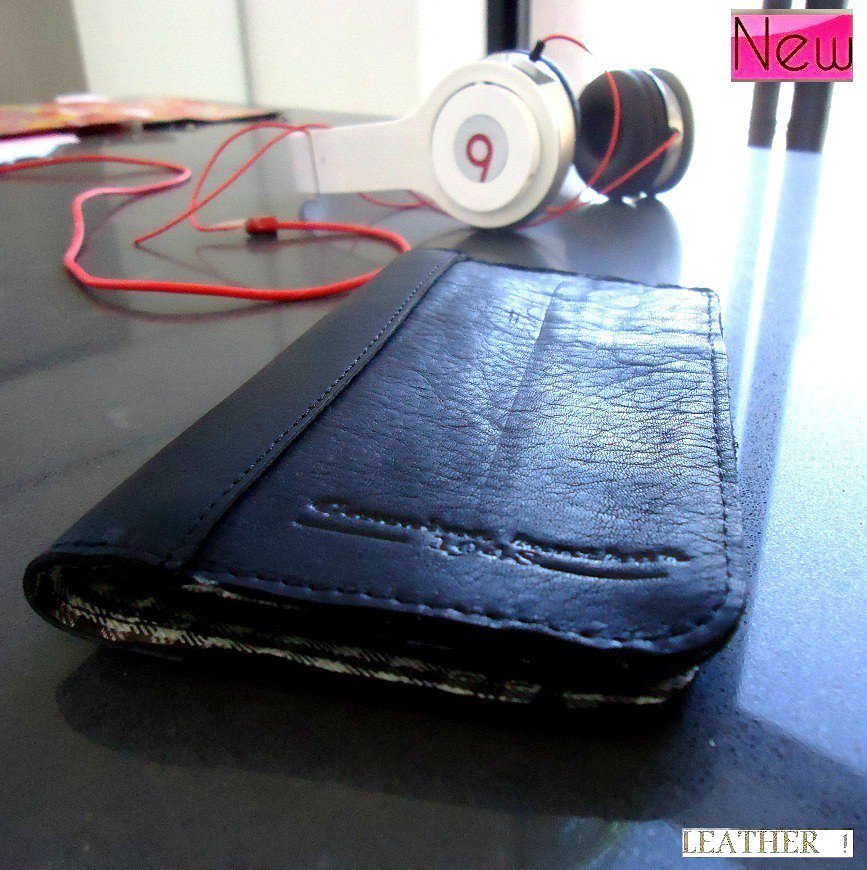 genuine NATURAL real leather Case for sony xperia z book wallet handmade soft new