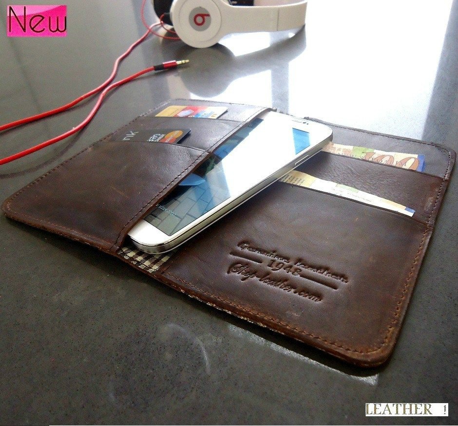 genuine real leather Case for nokia lumia 920 822 and Galaxy S4 book wallet s3
