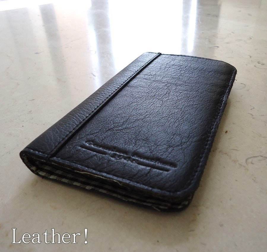 genuine real leather Case For Samsung Galaxy Note II 2 book wallet handmade new