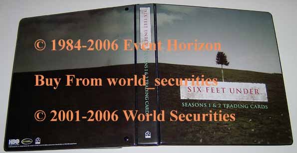 Six Feet Under Seasons 1 & 2 Binder Rittenhouse Archives Trading Card Album