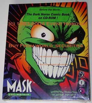 The Mask The Origin Dark Horse Comics CD ROM Windows Macintosh MetroLight Studios Cyber Comics