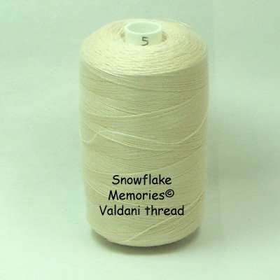 5 Light Ecru - All Purpose 50 wt Valdani cotton thread x0