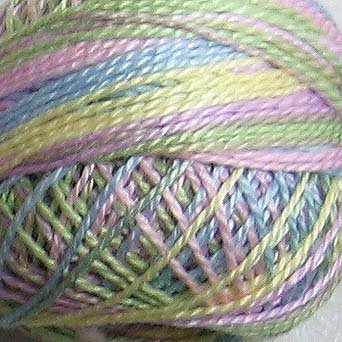 M20 Pastels Pearl Cotton size 12 Valdani Variegated q6