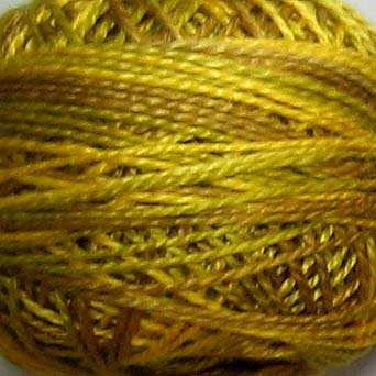 M16 Golden Accents Pearl Cotton size 12 Valdani Variegated q2