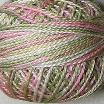 M63 Early Spring Pearl Cotton size 12 Valdani Variegated q6