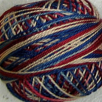 M13 Americana - Pearl Cotton size 12 - Valdani Variegated q0