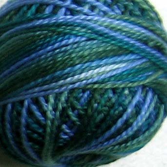 M30 Deep Waters Pearl Cotton size 8 Valdani Variegated q6