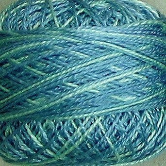 M24 Water Reflections Pearl Cotton size 8 Valdani Variegated q6