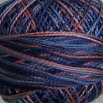 M25 Dusty Pinks and Blues Pearl Cottn size 8 Valdani Variegated q2