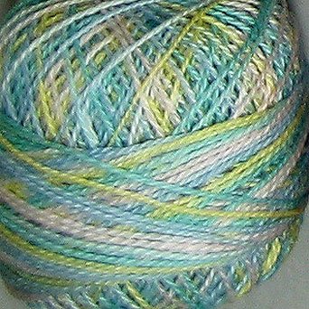 M38 Baby Soft Pastel - Pearl Cotton size 8 - Valdani Variegated q3