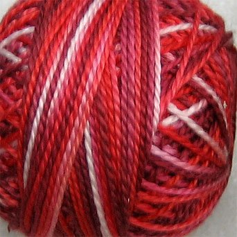 M805 Frosted Cherry - Pearl Cotton size 8 - Valdani Variegated q1