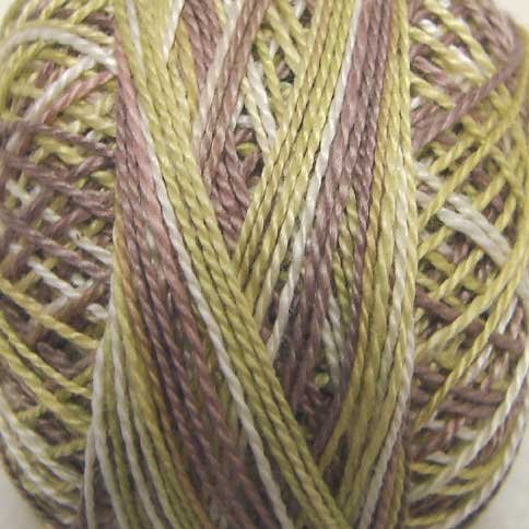 MX1000 MX M1000 Lime Sand Pearl Cotton size 8 Valdani Variegated q6