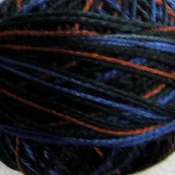 M53 Moonlit Mountains Pearl Cotton size 8 Valdani Variegated q3