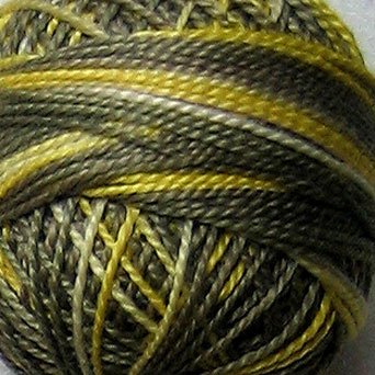 M803 Sunflower Seeds Pearl Cotton size 8 Valdani Variegated q2