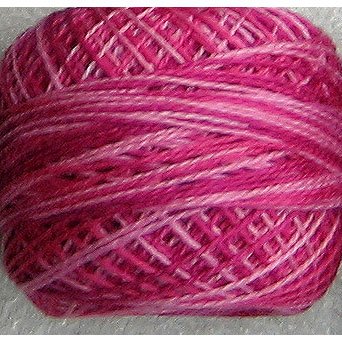 M14 Roses Pearl Cotton size 8 Valdani Variegated q6