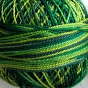 M26 Green Grass Pearl Cotton size 8 Valdani Variegated q6