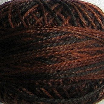 M90 Chocolate Brownies Pearl Cotton size 8 Valdani Variegated q6