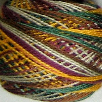 M56 Moose Lodge - Pearl Cotton size 8 - Valdani Variegated q1