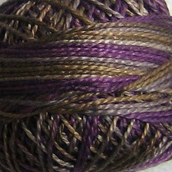 M60 Mountain Hike Pearl Cotton size 8 Valdani Variegated q1